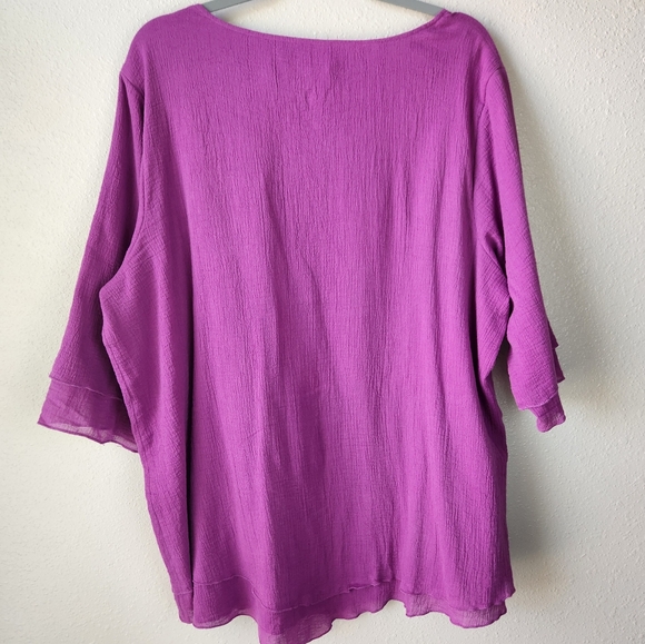 SOFT SURROUNDINGS Deep Orchid Siesta Key Tunic - Picture 8 of 10